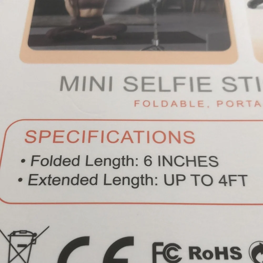 Mini Selfie Stick Tripod – Black